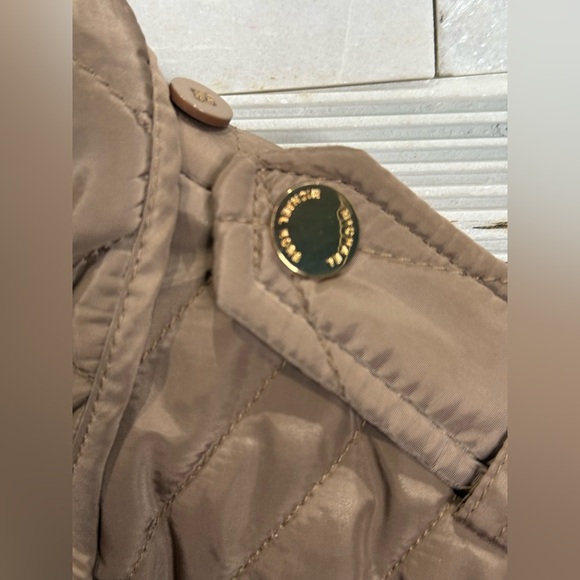 Michael Kors Women's Quilted Belted Coat Anorak Truffle SZ-M - Picture 7 of 12